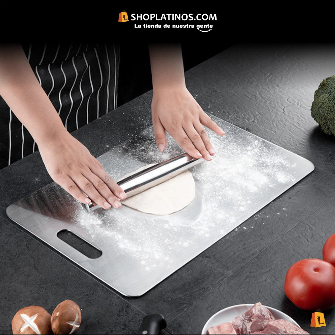 Tabla de Corte de Acero Inoxidable 316 Antibacteriana – Higiénica, Resistente y Fácil de Limpiar