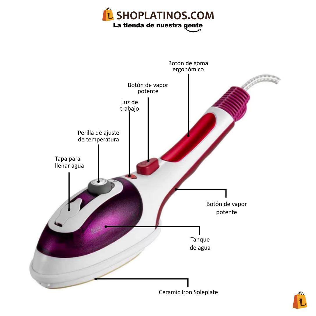 Plancha de vapor portátil VapoExpress Pro®