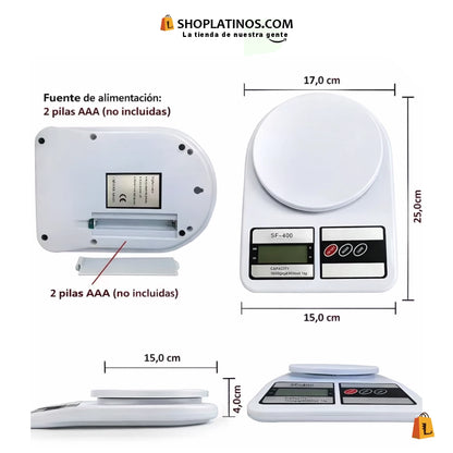 Báscula de Cocina Electrónica de Alta Precisión 1g – Digital, Compacta y Fácil de Usar