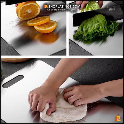 Tabla de Corte de Acero Inoxidable 316 Antibacteriana – Higiénica, Resistente y Fácil de Limpiar