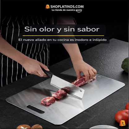 Tabla de Corte de Acero Inoxidable 316 Antibacteriana – Higiénica, Resistente y Fácil de Limpiar