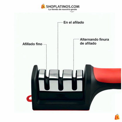 Afilador de Cuchillos de 3 Etapas para el Hogar – Fácil y Seguro, Devuelve el Orgullo de Cocinar en Casa