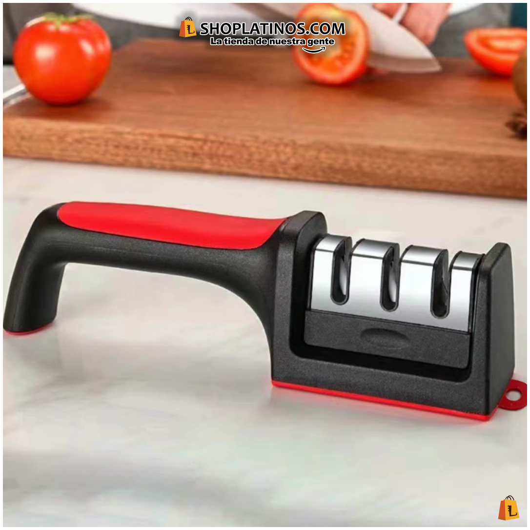 Afilador de Cuchillos de 3 Etapas para el Hogar – Fácil y Seguro, Devuelve el Orgullo de Cocinar en Casa